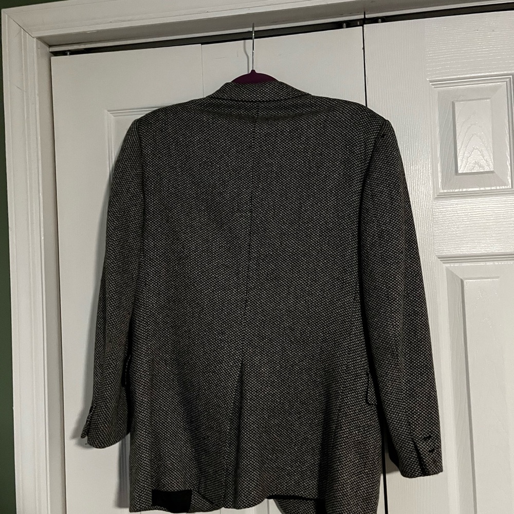 🤑3 for $12 🤑BARGAIN ALERT! $5 Vintage Men's Black and White Tweed Blazer - Picture 3 of 14